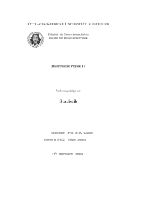 Statistik - Otto-von-Guericke