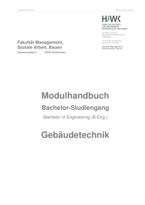 Modulhandbuch Gebäudetechnik