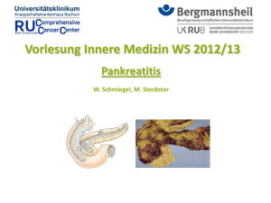 Pankreatitis - Bergmannsheil