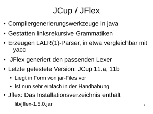 JCup / JFlex