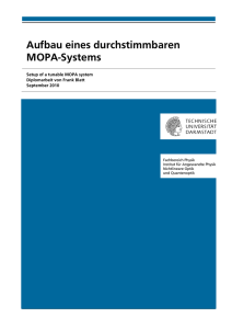 Aufbau eines durchstimmbaren MOPA-Systems - IAP TU