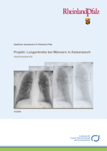 Projekt: Lungenkrebs bei Männern in Kaisersesch