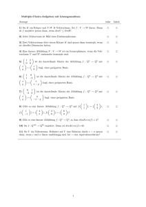 Multiple-Choice-Aufgaben mit Lösungsansätzen Aussage wahr