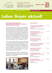 Labor Bayer aktuell