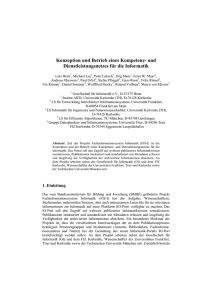 und Dienstleistungsnetzes für die Informatik