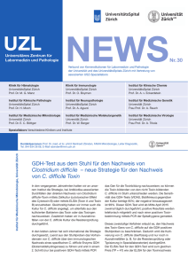 UZL News Nr. 30 - Universitären Zentrum für Labormedizin und