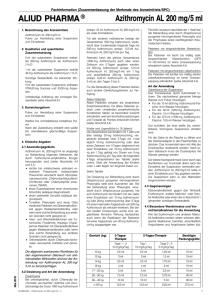 Azithromycin AL 200 mg/5 ml - SRZ