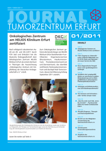 Heft 1/2011 - Tumorzentrum Erfurt