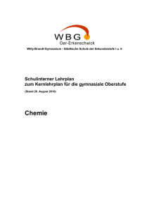 WBG Curriculum CHE SII - Willy-Brandt