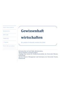 Gewissenhaft wirtschaften - University of Twente Student Theses