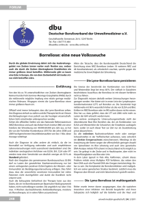 Borreliose: eine neue volksseuche - UMG