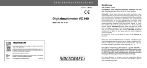 Digitalmultimeter VC 140