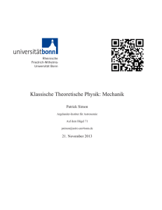 Axiome der Newtonschen Mechanik - Argelander