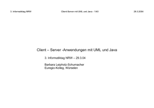 Client – Server -Anwendungen mit UML und Java