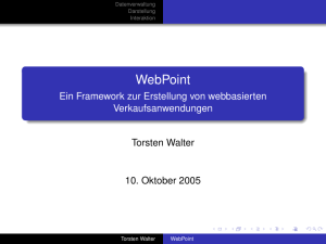 WebPoint - Ein Framework zur Erstellung von webbasierten