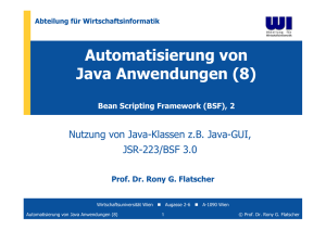 Prof. Dr. Rony G. Flatscher - Wirtschaftsuniversität Wien