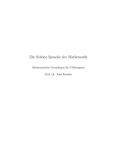 Die Schöne Sprache der Mathematik