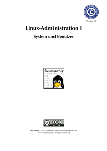Linux-Administration I - System und Benutzer