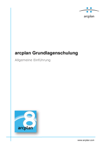 Handbuch arcplan GLS 8 - allgemeine Einführung