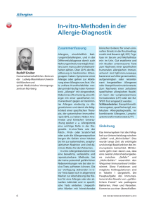 In-vitro-Methoden in der Allergie-Diagnostik