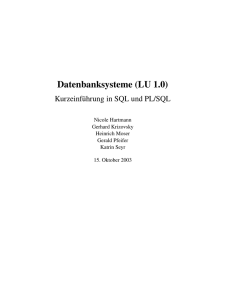 Datenbanksysteme (LU 1.0)