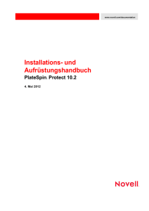 PlateSpin Protect 10.2 Installations- und