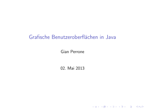 Grafische Benutzeroberflächen in Java