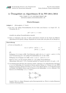 Musterlösung - am Institut für Theoretische Informatik, Algorithmik II