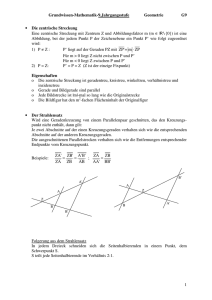 Grundwissen-Mathematik-9.Jahrgangsstufe Geometrie G9 1 • Die