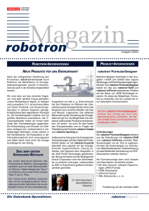 Robotron Magazin Ł März 2004 - Robotron Datenbank