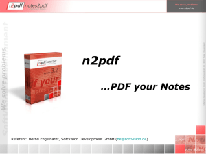 n2pdf - " your Notes." - SoftVision Development GmbH