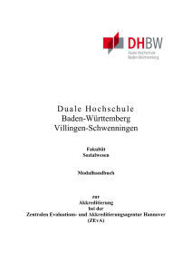 Modulhandbuch - DHBW Villingen