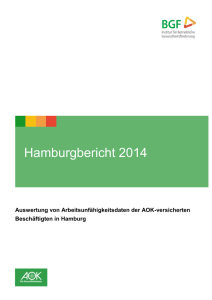 Hamburgbericht 2014 - Institut für Betriebliche Gesundheitsförderung