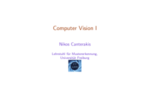 Computer Vision I - Computer Vision Group, Freiburg