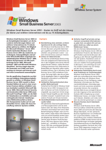 Microsoft Windows Small Business Server 2003