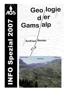 Geologie der Gamsalp