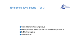 Enterprise Java Beans - Teil 3