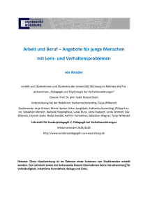 Eingliederungshilfen und Hilfen zur Erziehung für Jugendliche