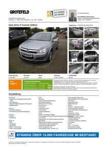 Opel Astra H Caravan Edition 4.990 € 72 € 38 € Ausstattung