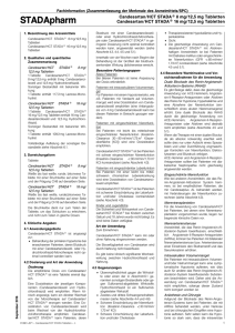 Candesartan/HCT STADA Tabletten - SRZ