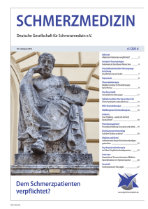2014 / 4 - Deutsche Gesellschaft für Schmerzmedizin eV