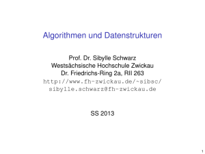 Algorithmen und Datenstrukturen