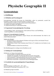 Physische Geographie II