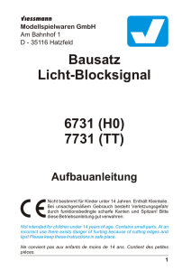 Bausatz Licht-Blocksignal 6731 (H0) 7731 (TT)