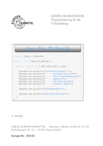 Java für IT-Berufe - Europa