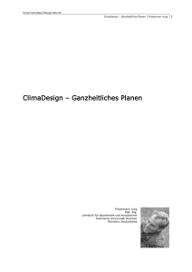 ClimaDesign – Ganzheitliches Planen - Forum