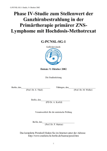 Lymphome mit Hochdosis-Methotrexat