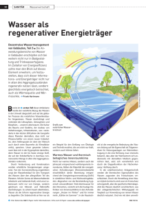 Wasser als regenerativer Energieträger