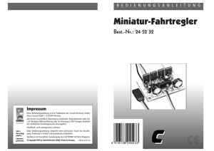 Miniatur-Fahrtregler - Corsair Flugmodellbau
