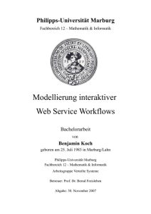 Modellierung interaktiver Web Service Workflows